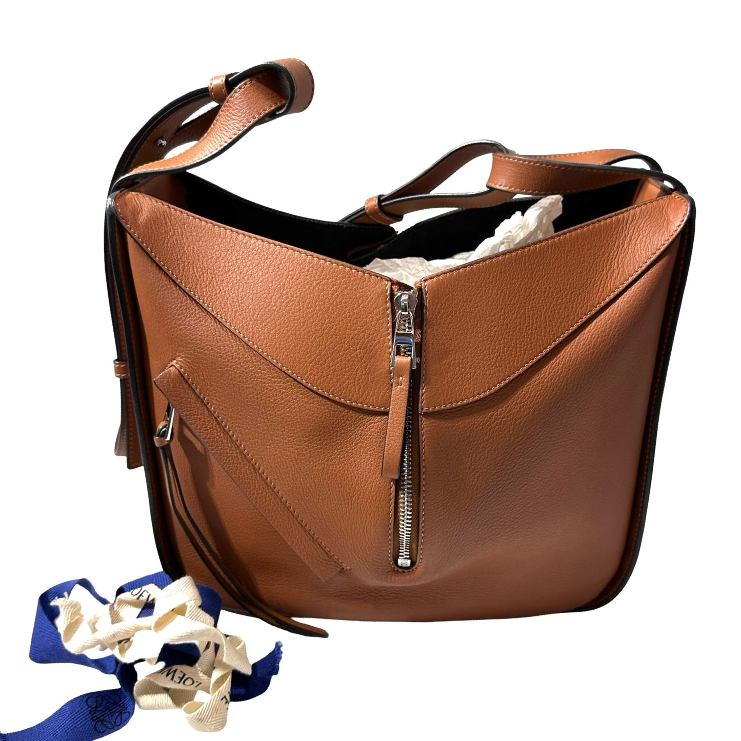 Used LOEWE Calfskin Leather Hammock small Cross Body Bag