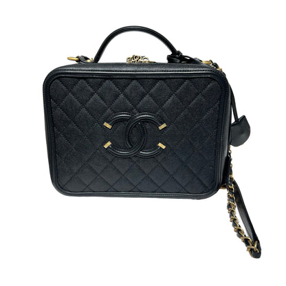 Matelasse Quilted Calfskin Chanel Caviar Two Way Shoulder Bag [101250]