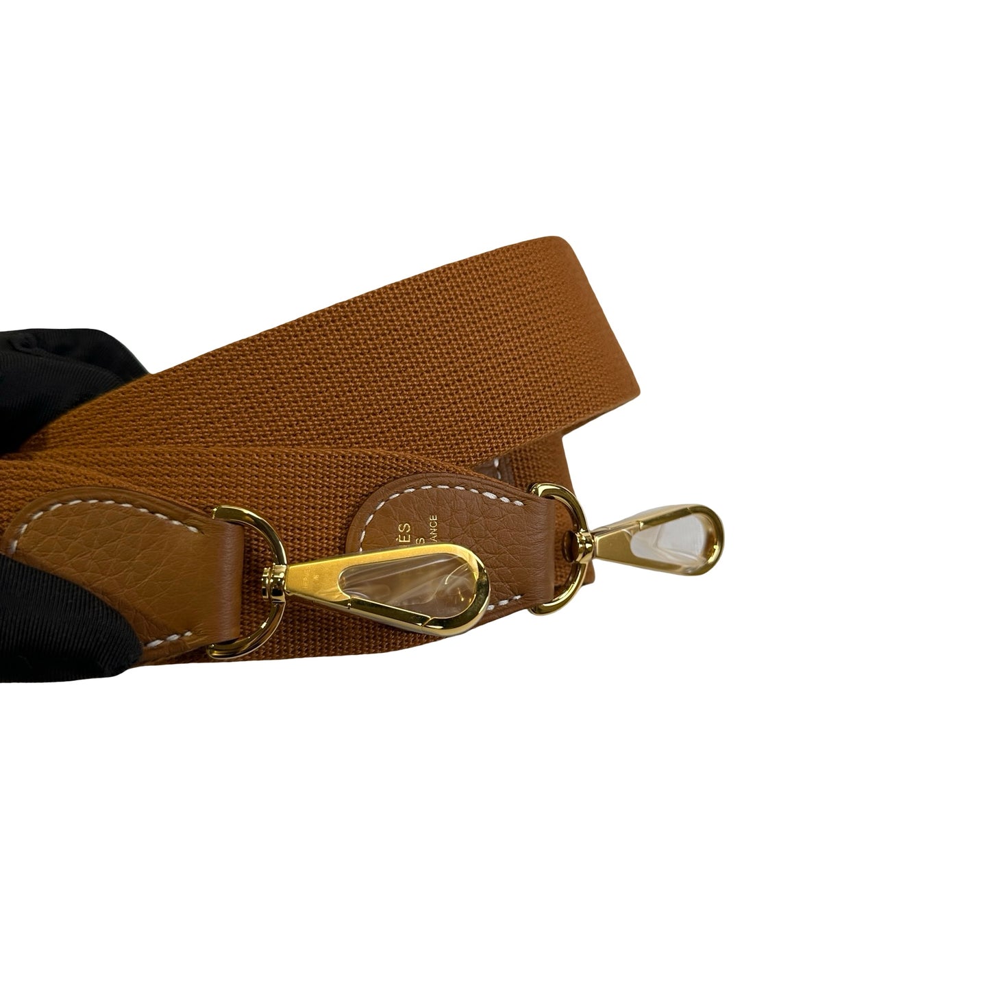 Used HERMES Clemence Evelyne Shoulder Bag Gold