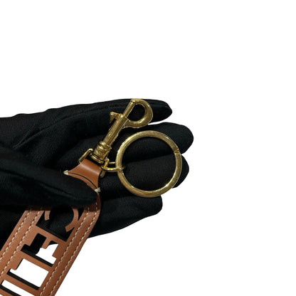 Unused Celine Key Charm Accessories Brown GHW