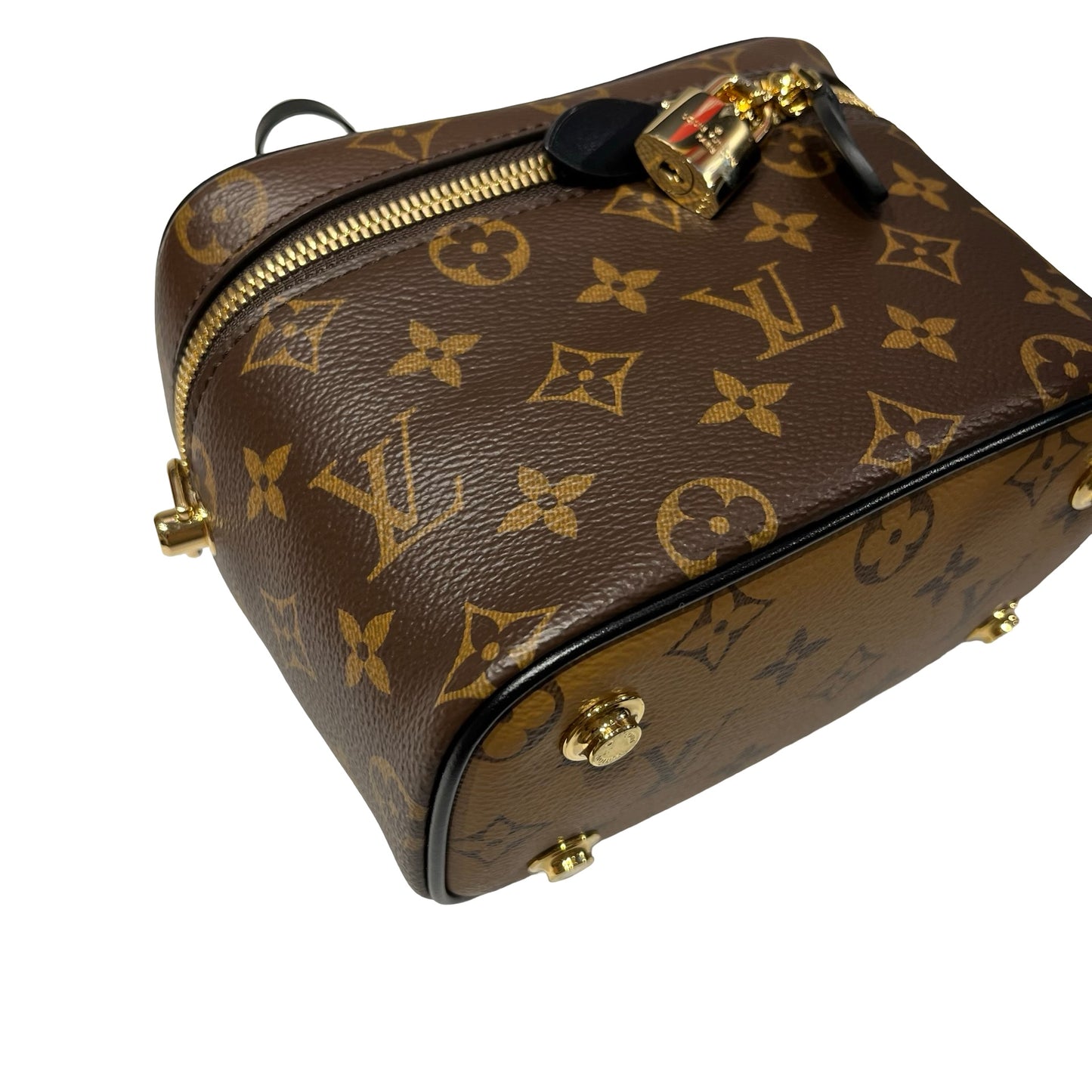 Used LOUIS VUITTON Vanity Case Cross Body Bag Brown GHW