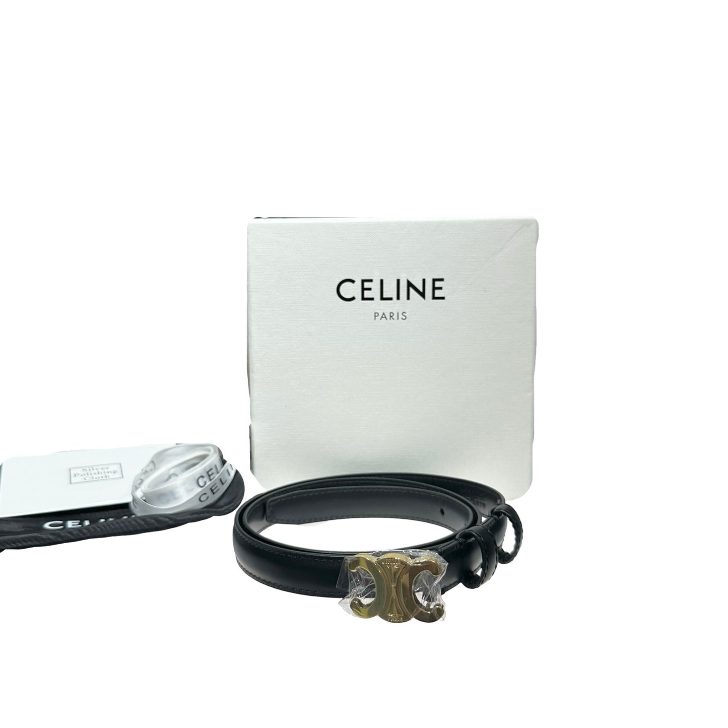 CELINE BELT TRIOMPHE IN TAURILLON LEATHER 25MM [3000699]