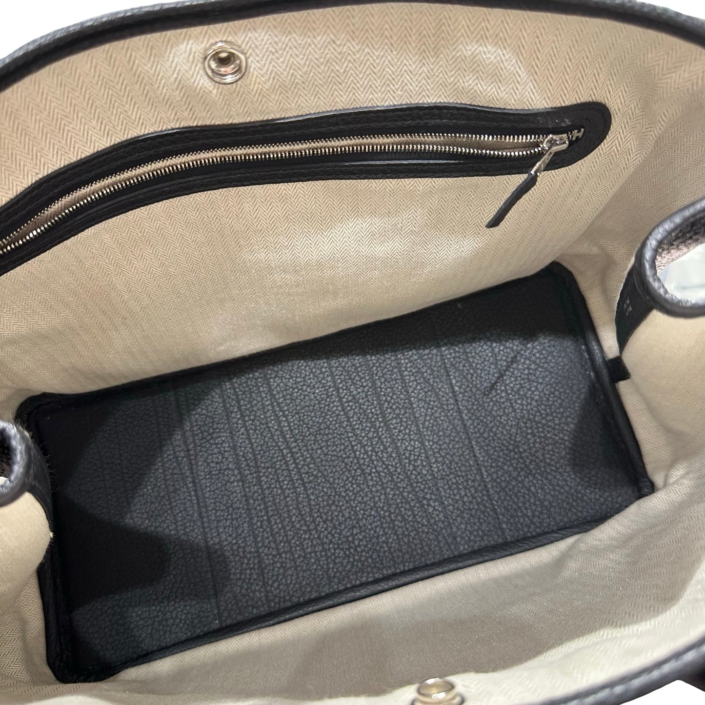 Used HERMÈS GP36 Handbag Black PHW