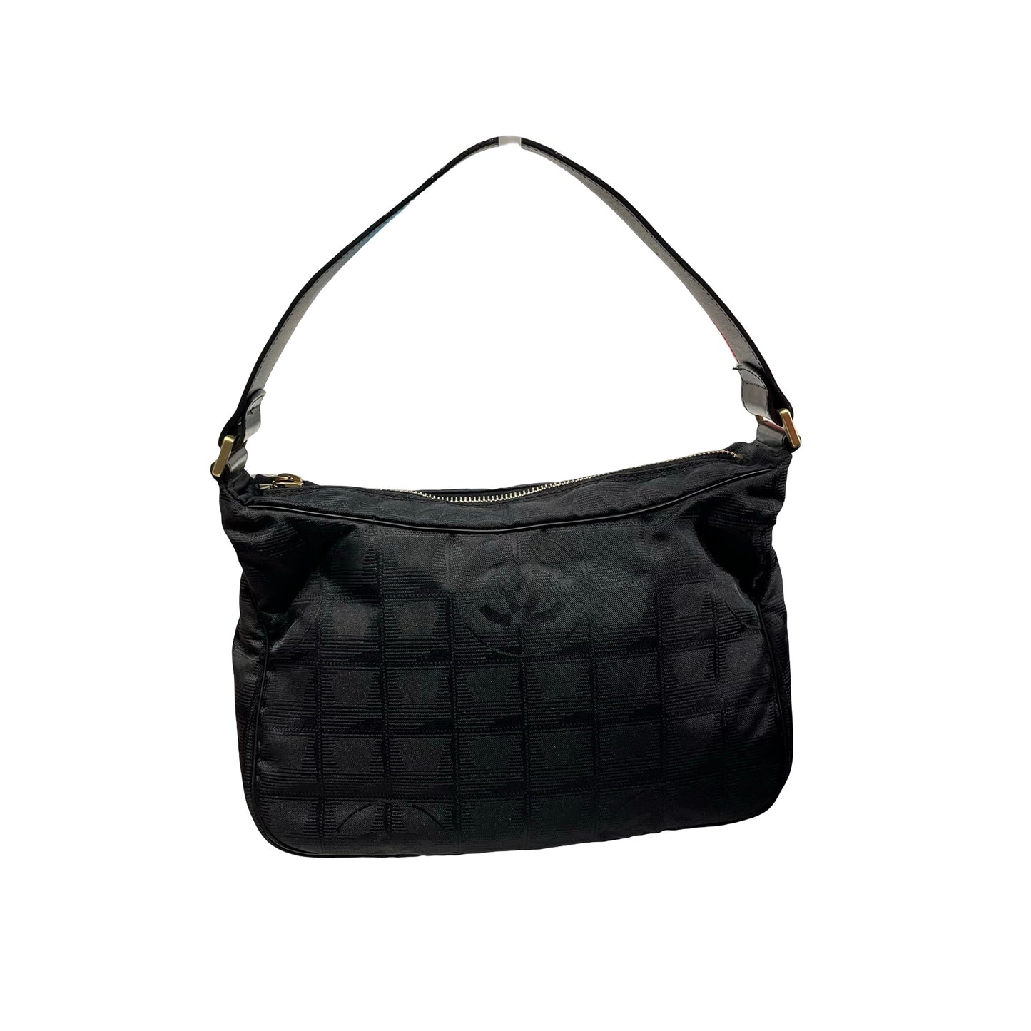 Used CHANEL Vintage Chanel Black CC Shoulder Bag Black GHW