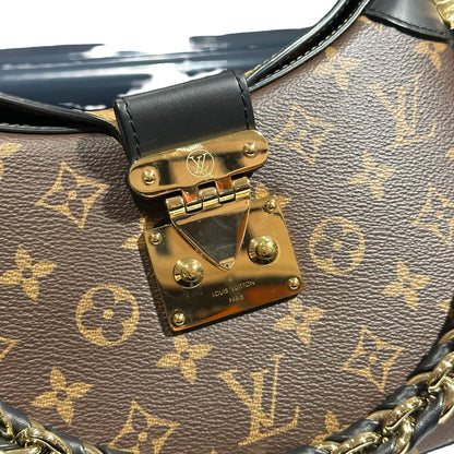 Used LOUIS VUITTON Canvas TWINNT Two Way Shoulder Bag Brown Black GHW