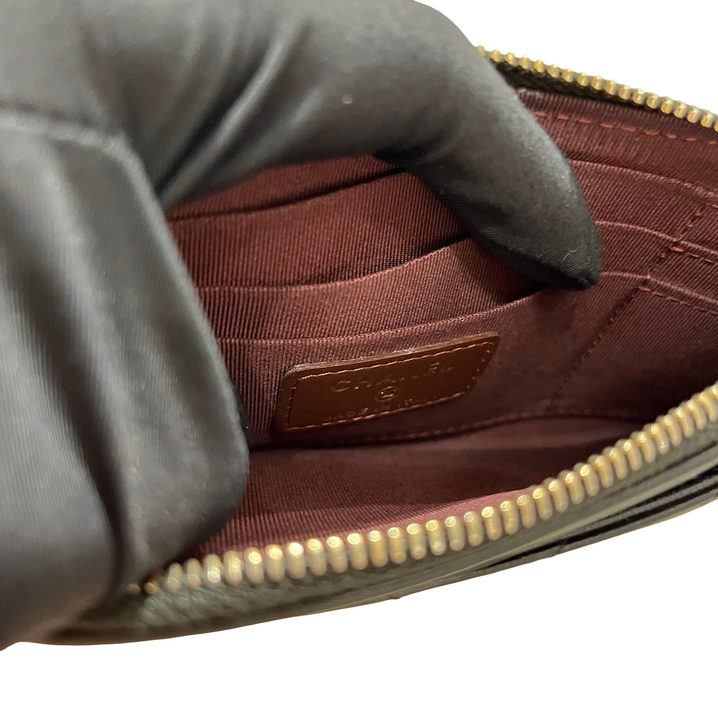 Used CHANEL Wallet Black GHW