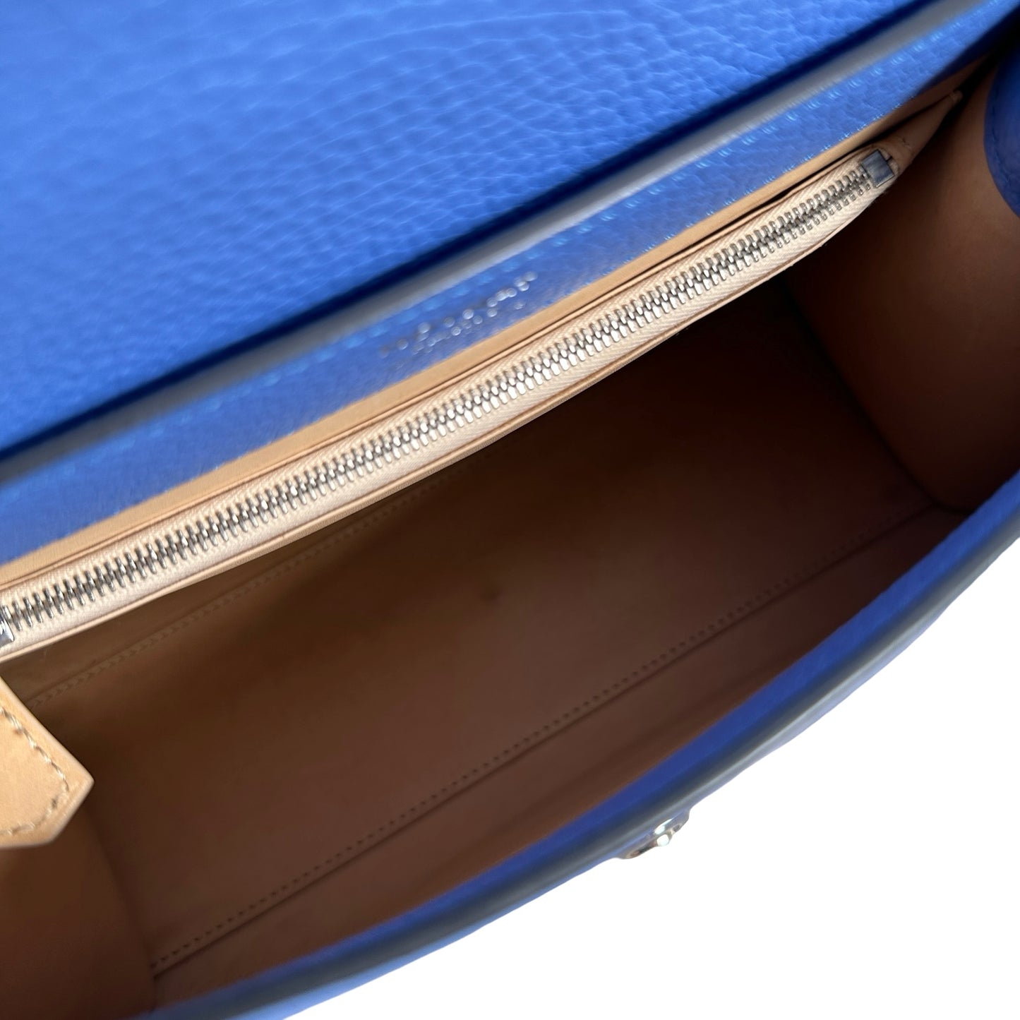 Used MOYNAT Taurillon Rejane Handbag Blue