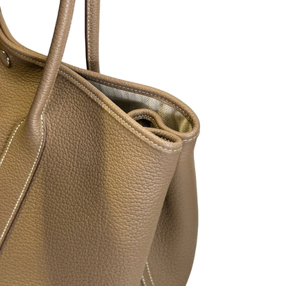 Used HERMES TC Garden Party 36 Tote Bag Etoupe GHW