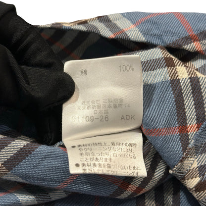 Used Burberry Cotton Blue格仔 Top Blue