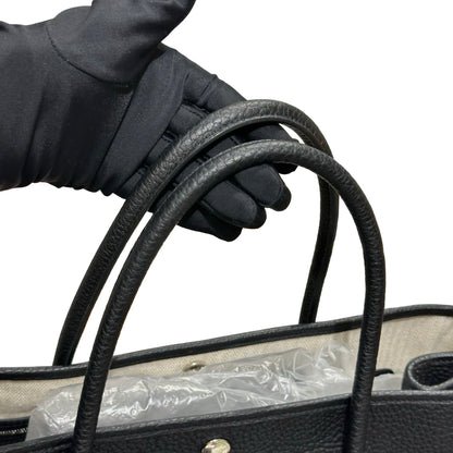 Used HERMÈS GP36 Handbag Black PHW