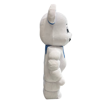 Used BEAR BRICKS Plush Stay Puft Marshmallow Man Bearbrick Plush Accessories White Blue Red