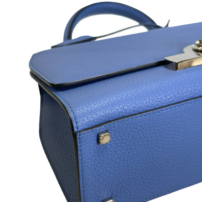 Used MOYNAT Taurillon Rejane Handbag Blue
