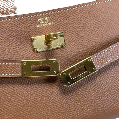 Used HERMES Epsom Kelly Long wallet Gold