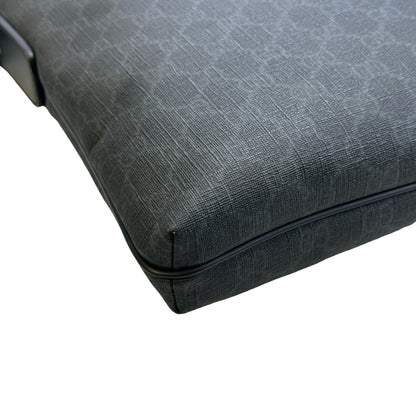 Used GUCCI GG Supreme Canvas GG Supreme Crossbody Bag Black Grey