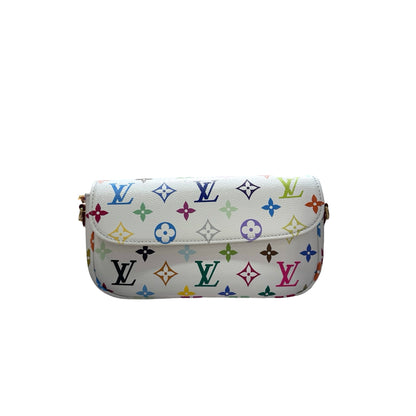 Used LOUIS VUITTON Ivy Clutch White Multicolor GHW