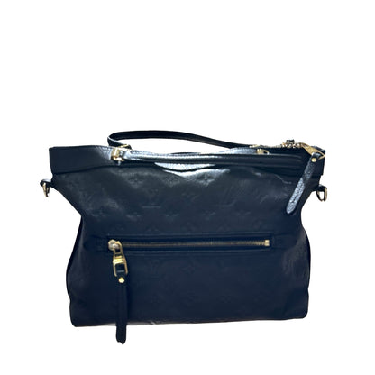 Used Louis Vuitton Calfskin Leather Tote Bag Black GHW