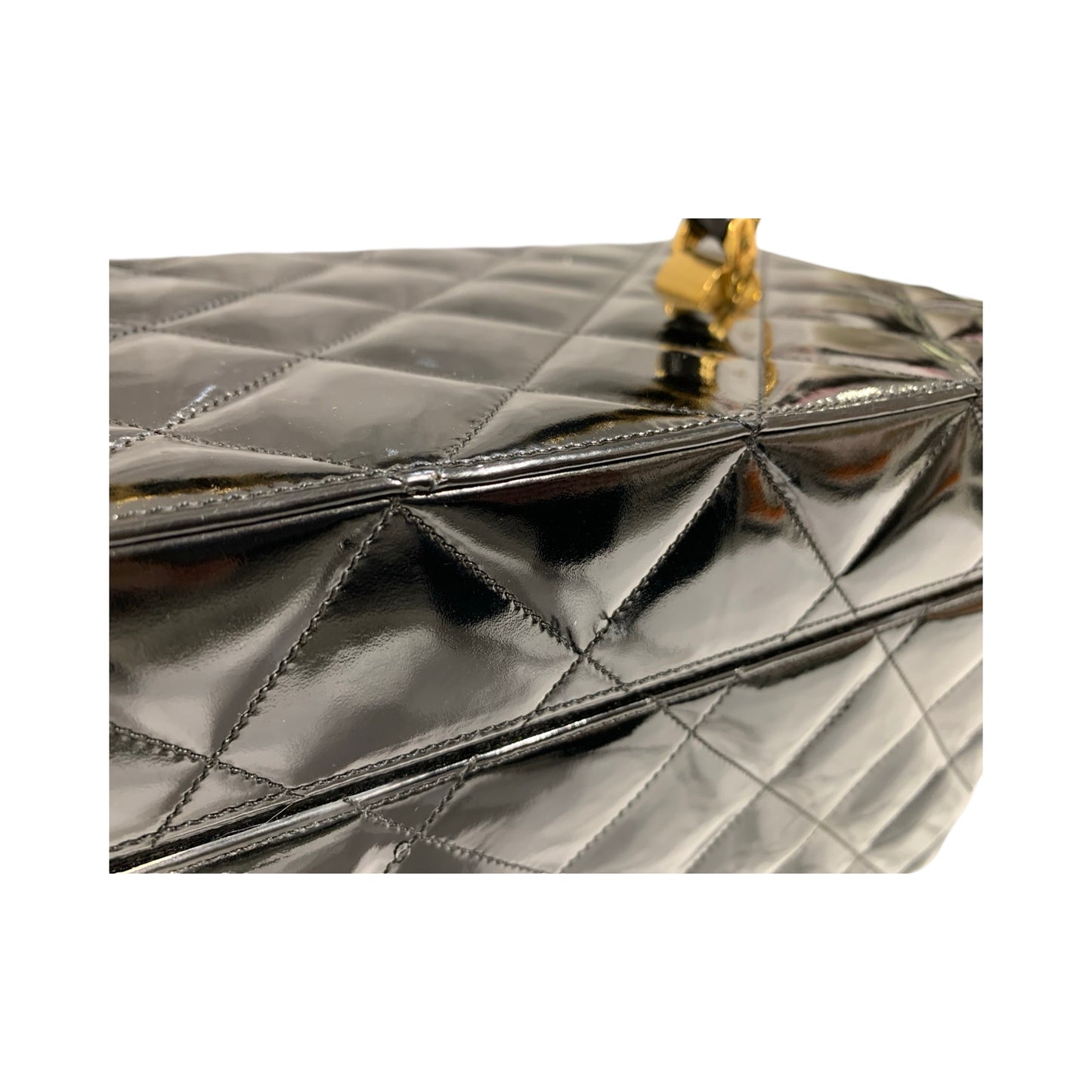 Matelasse Quilted Patent leather Vanity Case Accessories [101278]