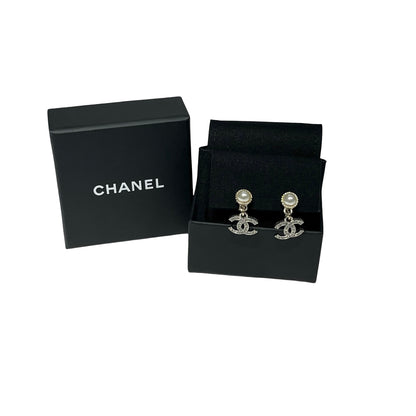 CHANEL CC EARRINGS WITH PEAL [3000645]