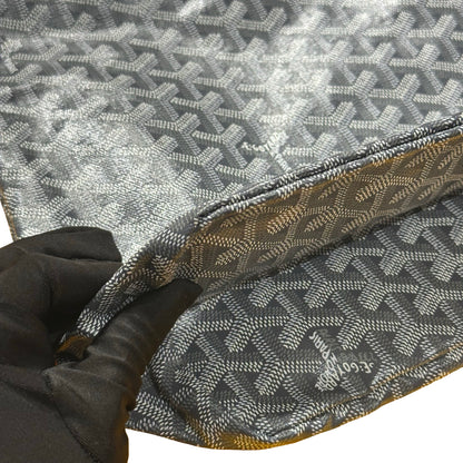 Used GOYARD Goyardine Canvas Hobo Hobo Bag Grey
