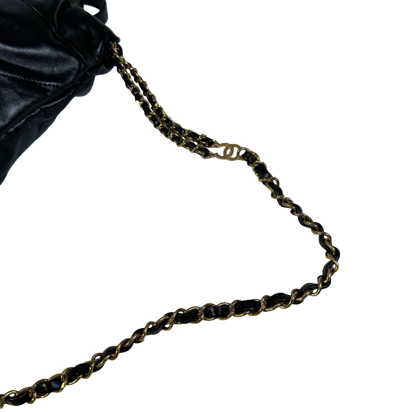 Used CHANEL Quilted Calfskin Chanel 22 Backpack Backpack Black Gold hardware