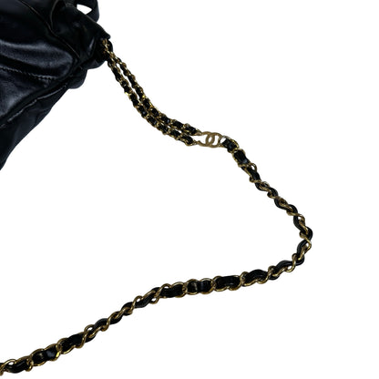 Used CHANEL Quilted Calfskin Chanel 22 Backpack Backpack Black Gold hardware