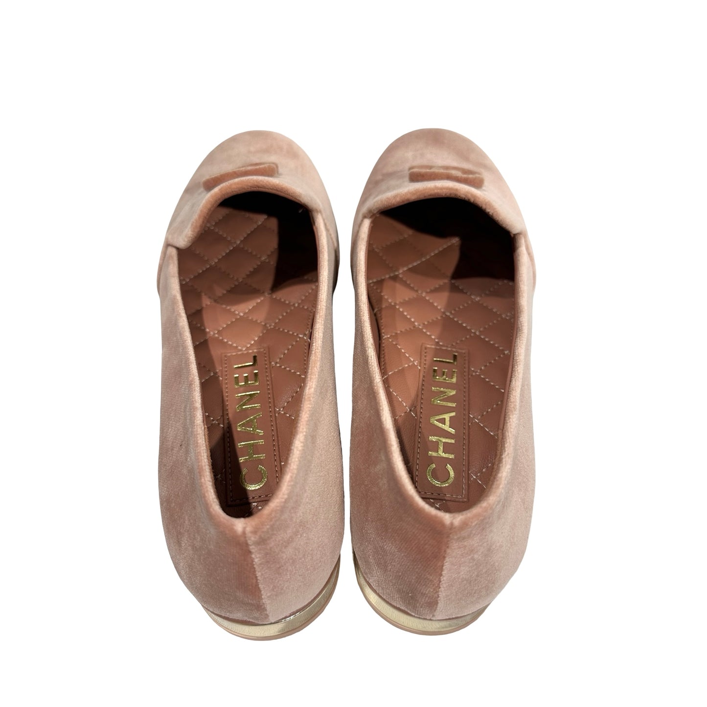 Used CHANEL Suede Shoes Pink