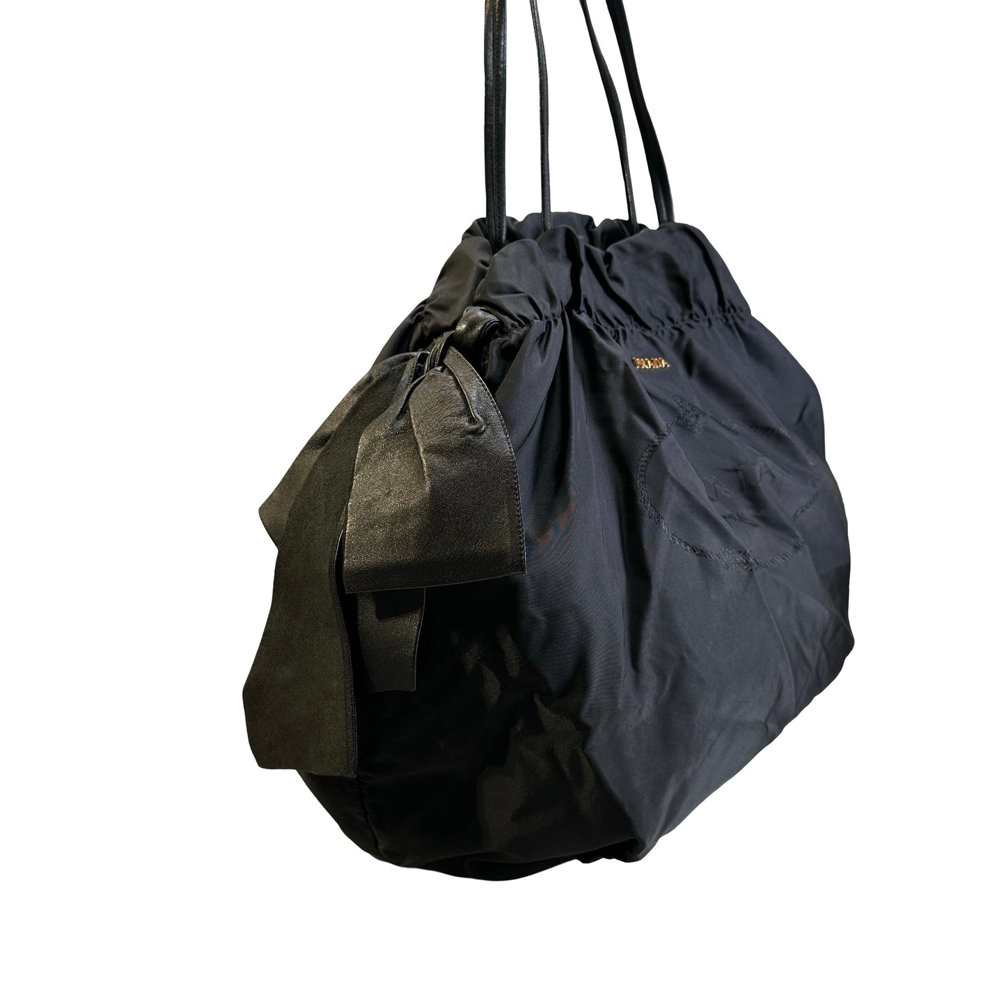 Used PRADA Nylon Tote Tote Bag Black