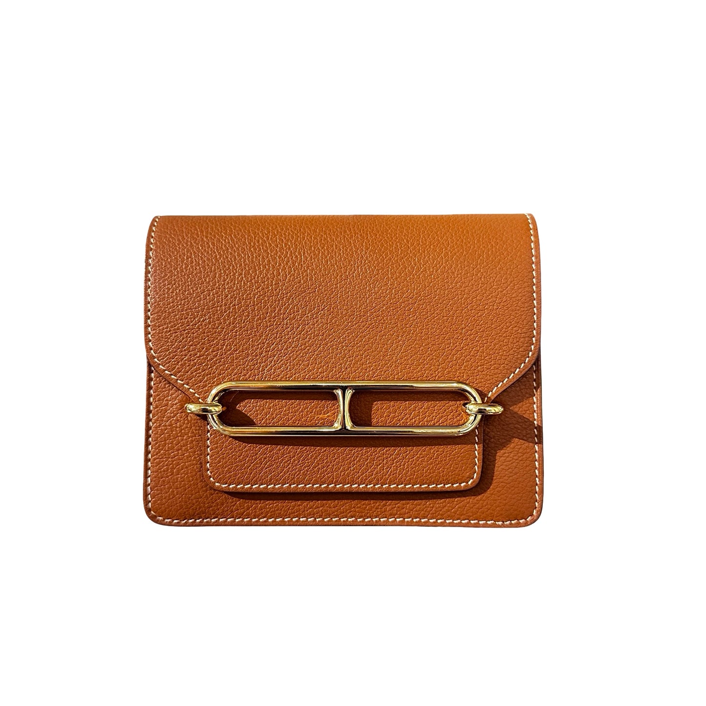 Used HERMÈS Roulis Slim Wallet Gold (37) GHW