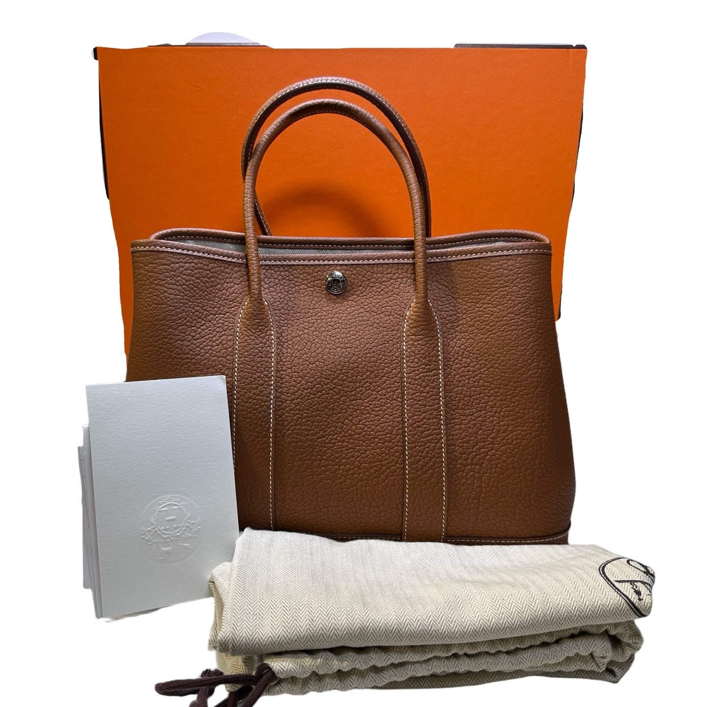 Used HERMÈS Negonda GP30 Hobo Bag Brown PHW
