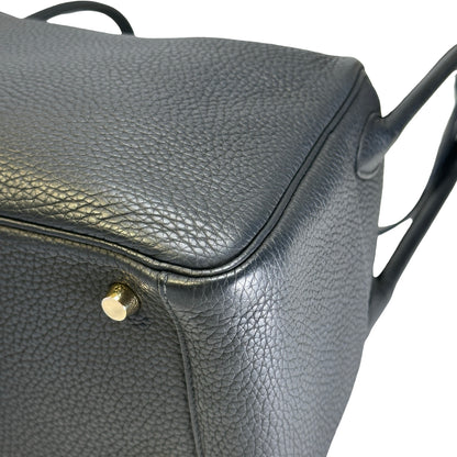 Used HERMES Tc Lindy 26 Shoulder Bag Black Ghw