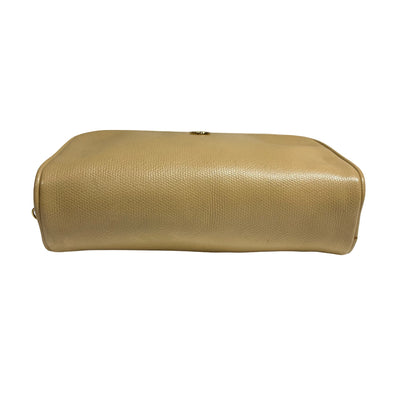 CHANEL CLUTCH BEIGE CALFSKIN GHW [3000697]