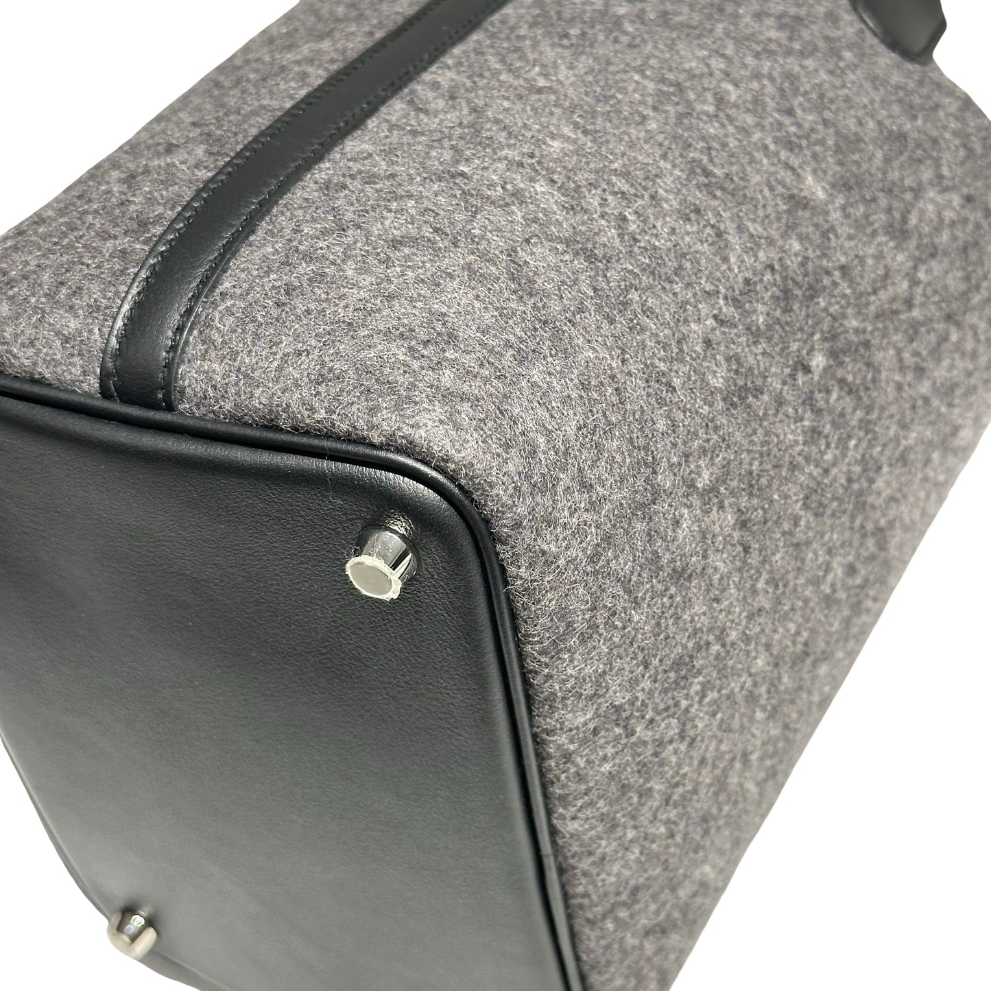 HERMES PICOTIN 18 WOOL GRIS MOYEN PHW [3000162]
