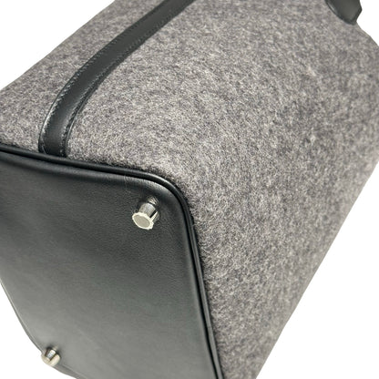 HERMES PICOTIN 18 WOOL GRIS MOYEN PHW [3000162]