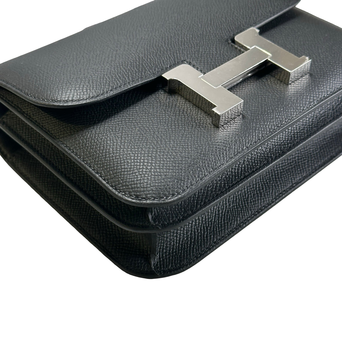Brand New HERMES Epsom Constance Handbags Black PHW
