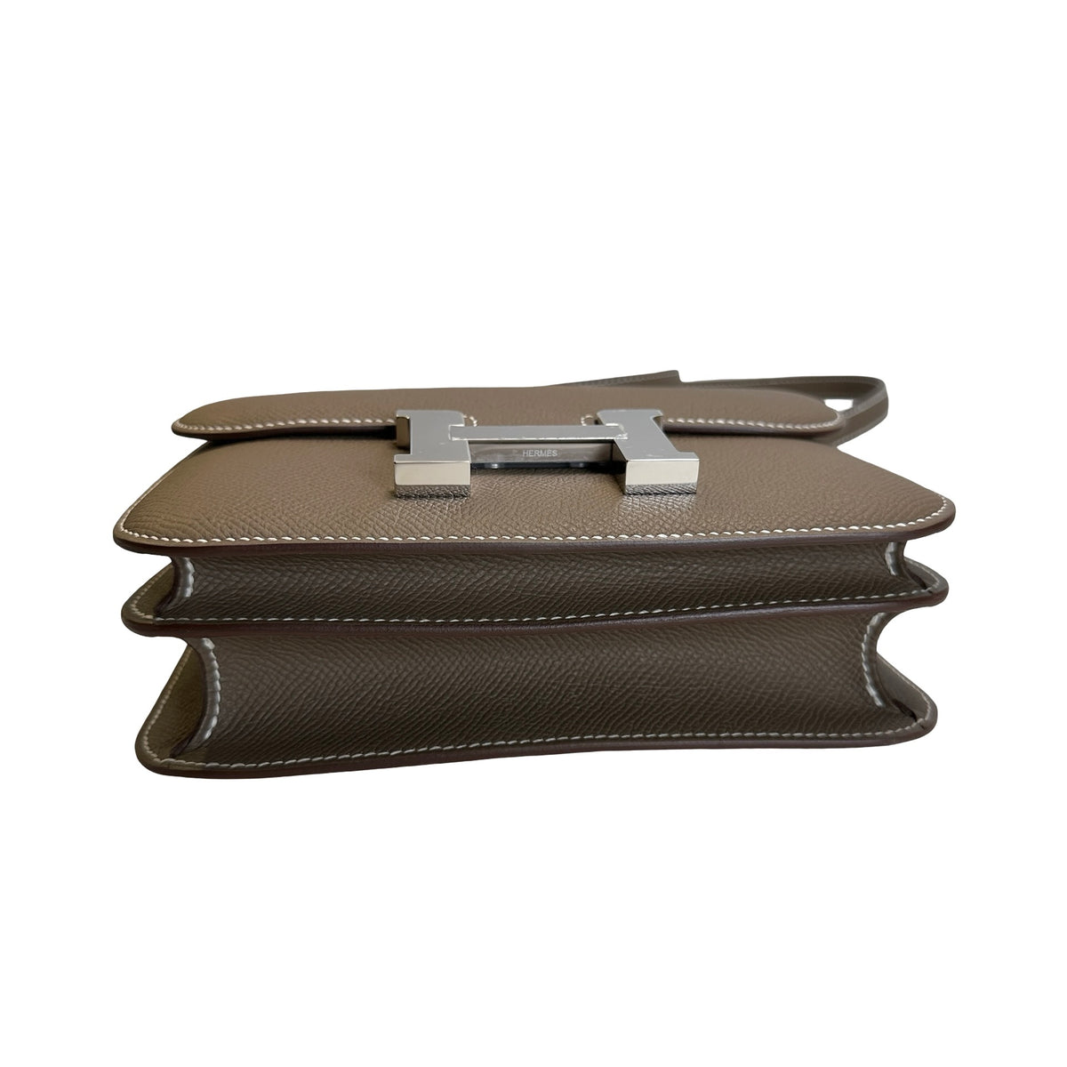 Brand New HERMES Epsom Mini Constance Shoulder Bag Etoupe PHW