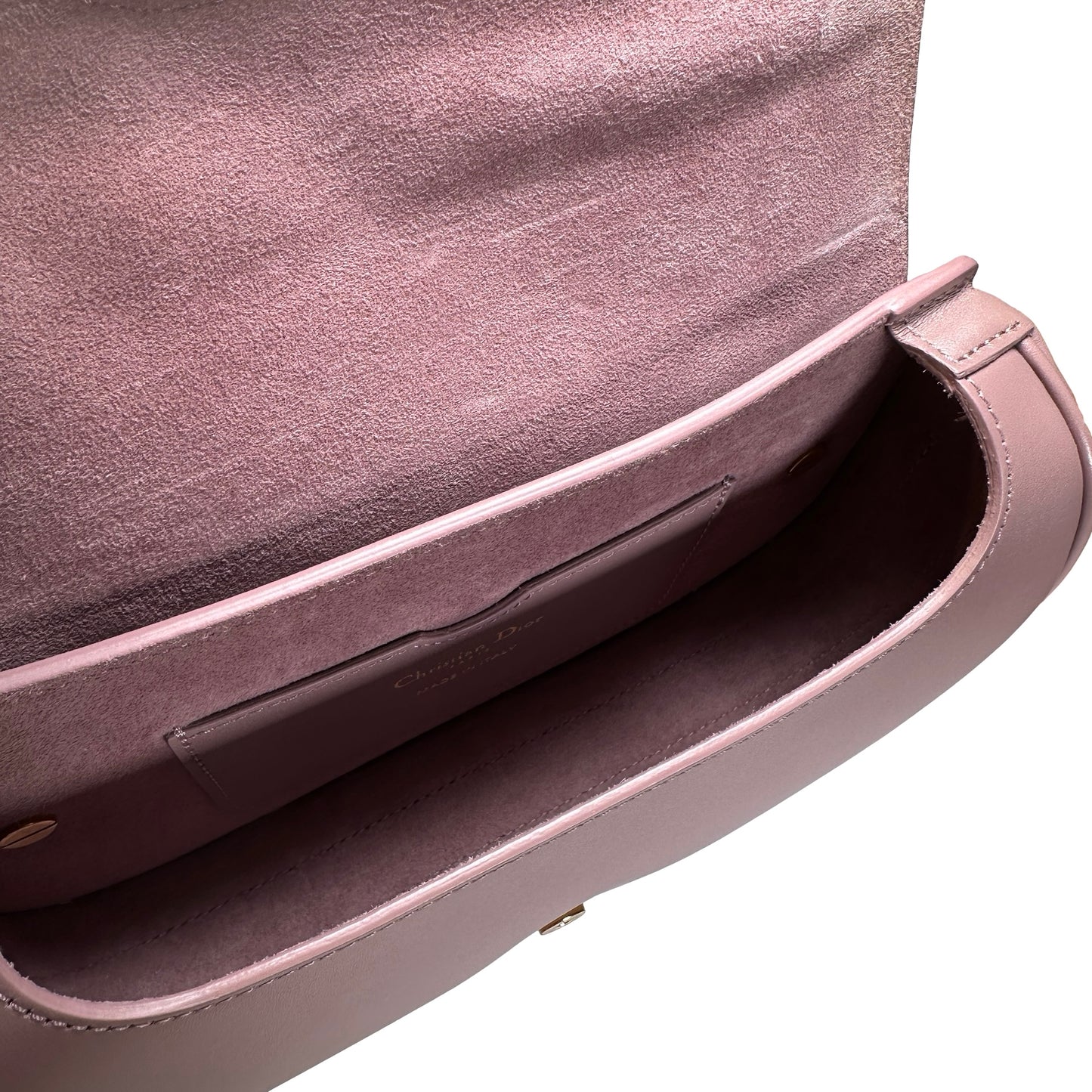 Used DIOR Box Calfskin Dior Bobby Crossbody Bag Rose des Vents