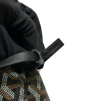 Used GOYARD Monogram BOHEME HOBO Hobo Bag Black Brown White