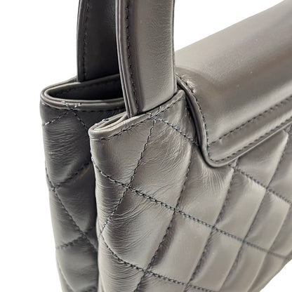 Unused CHANEL KELLY Cross Body Bag Grey GHW