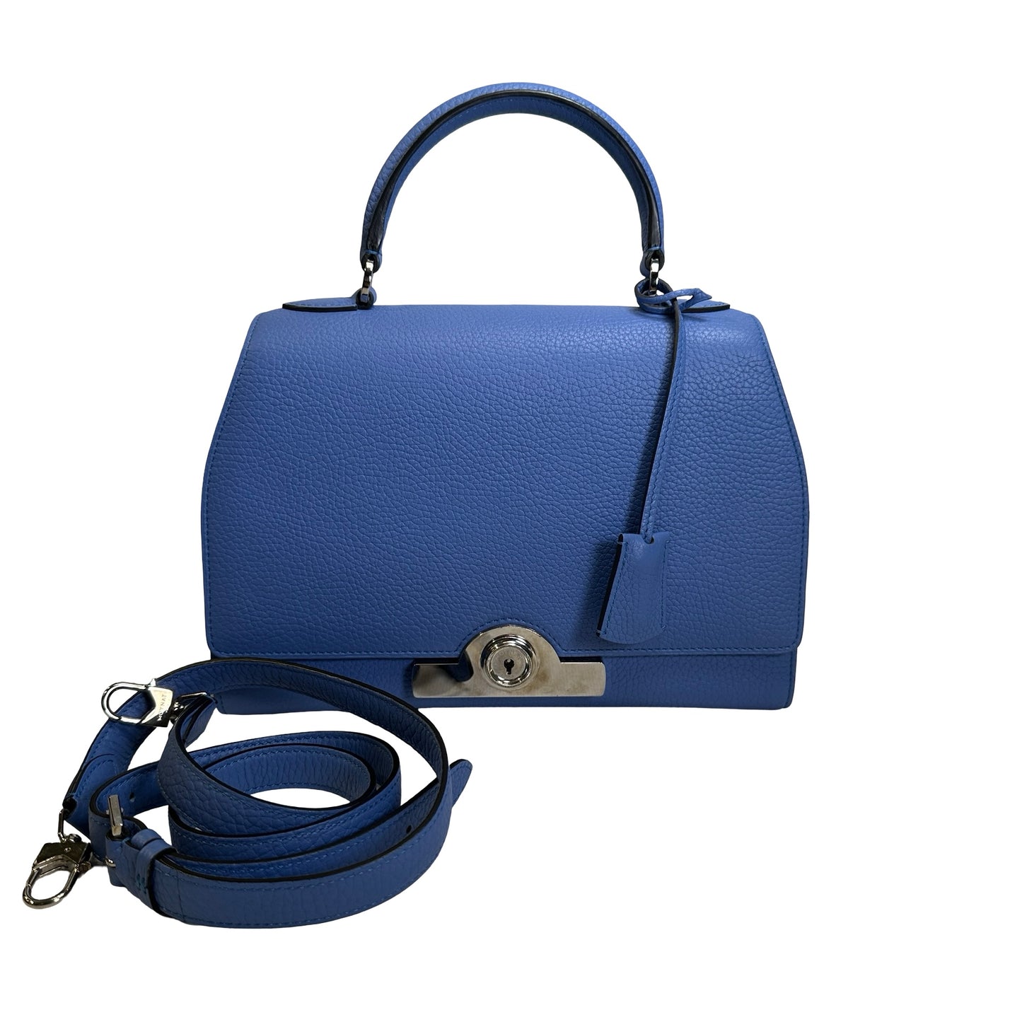 Used MOYNAT Taurillon Rejane Handbag Blue