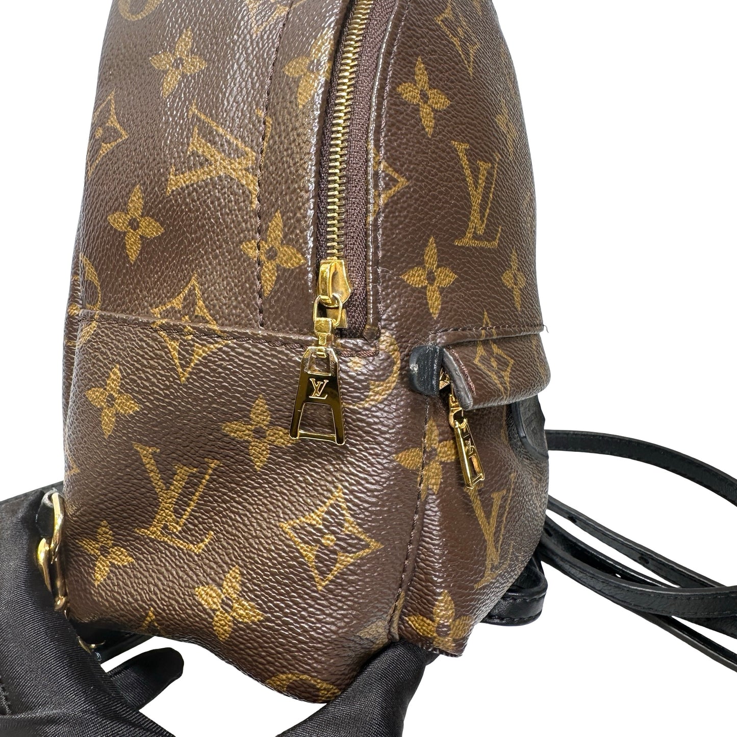 Used LOUIS VUITTON Monogram Backpack Brown Black GHW