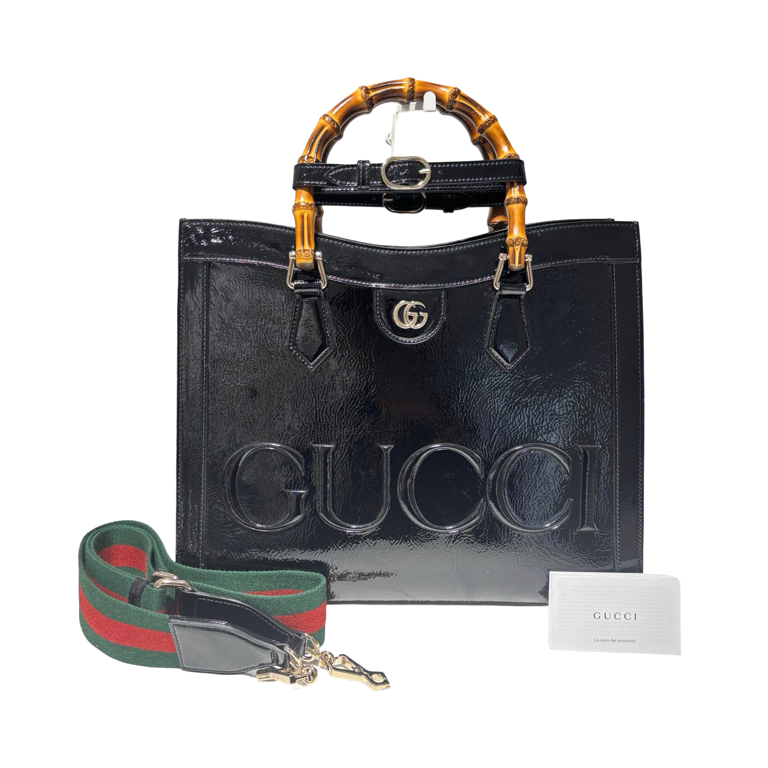 GG Logo Patent leather Two Way Shoulder Bag [101859][A07311] – VOOTIC