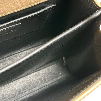Used SAINT LAURENT grained calfskin Cassandra Handbag taupe