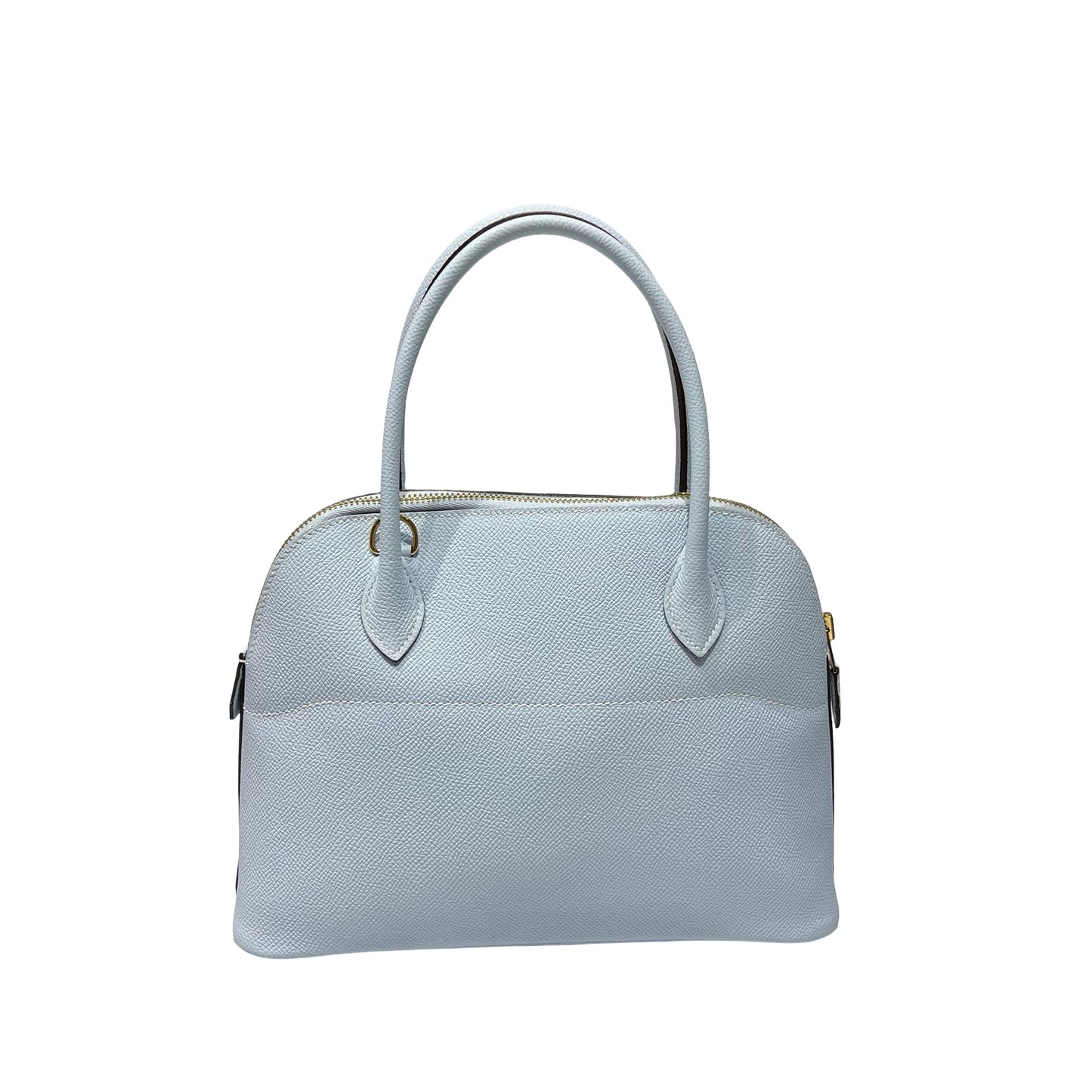 Used HERMÈS BOLIDE 27 Two Way Shoulder Bag Blue GHW