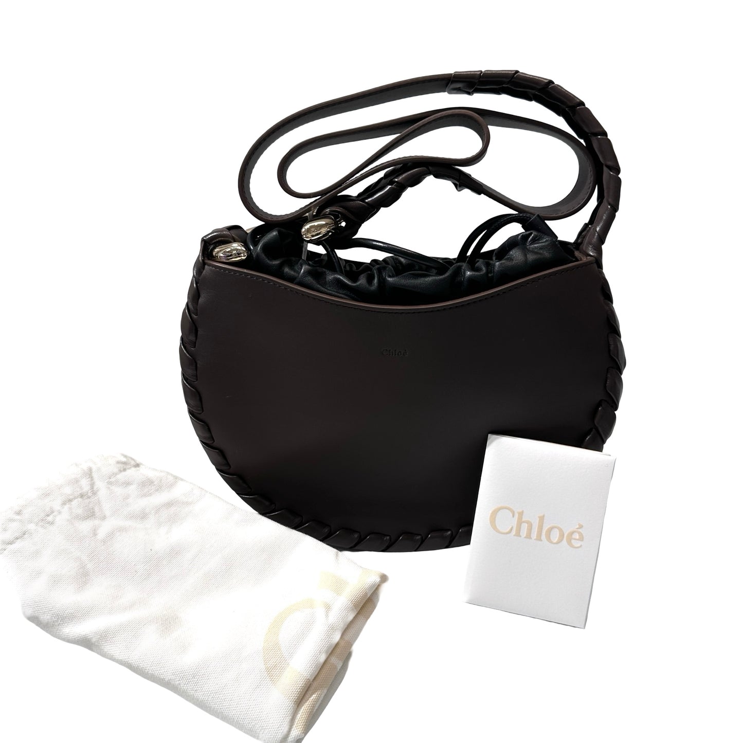 Brand New CHLOE Leather Hobe bag Shoulder Bag Brown
