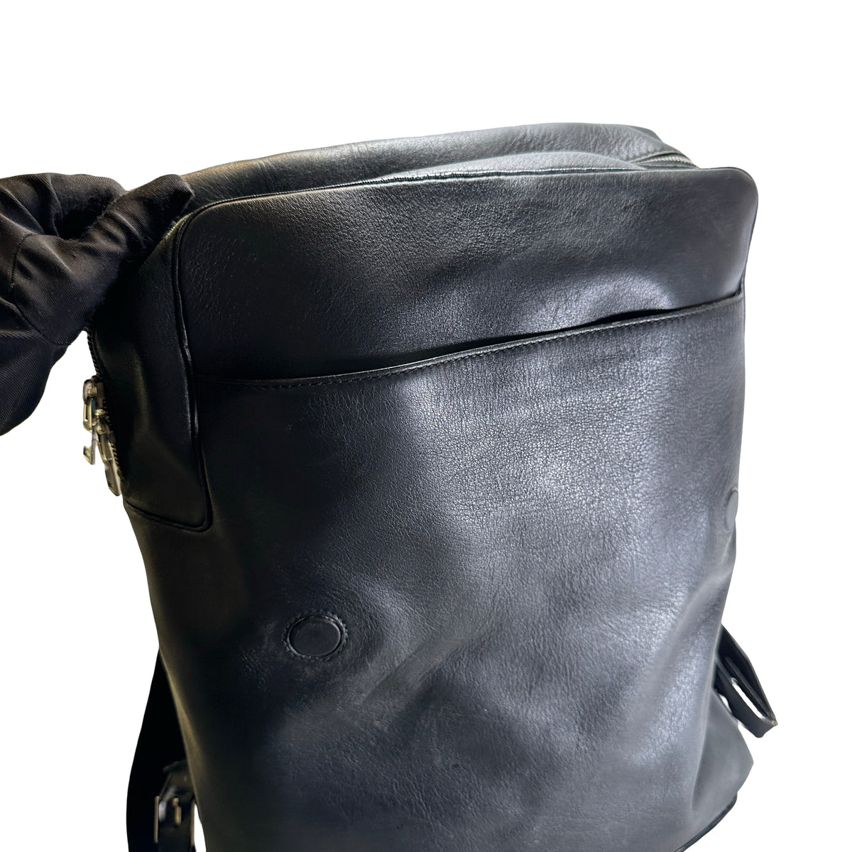 Used BALENCIAGA Leather Backpack Black