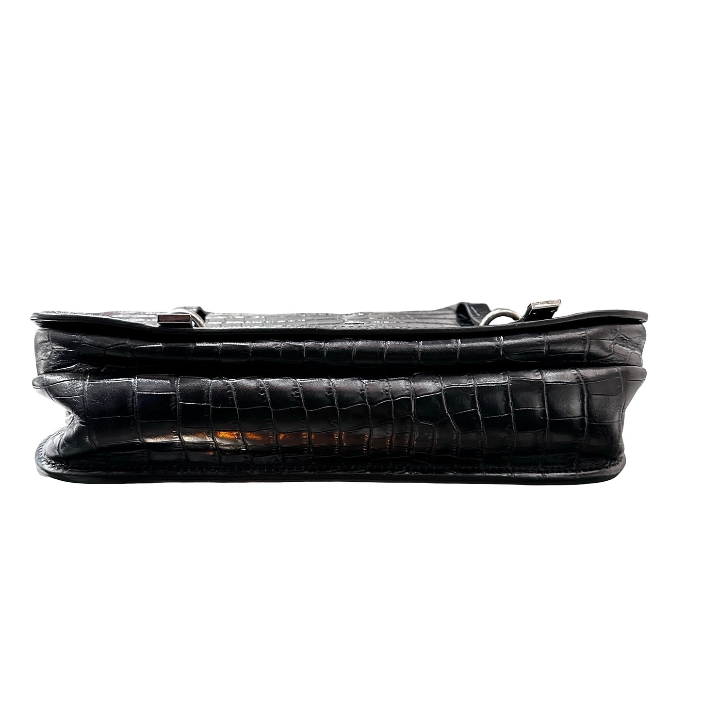 Used SAINT LAURENT Calfskin Leather Charlotte Messenger Two Way Shoulder Bag