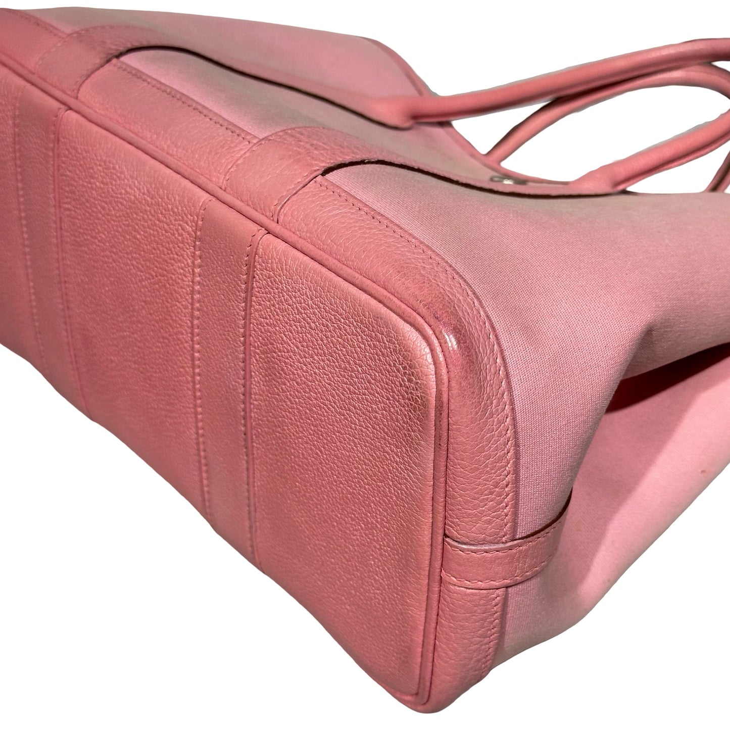 Used HERMÈS Canvas GP 30 Handbag Pink