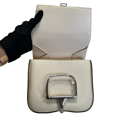 Brand New HERMÈS Epsom Calfskin Della Cavalleria Mini Crossbody Bag Nata