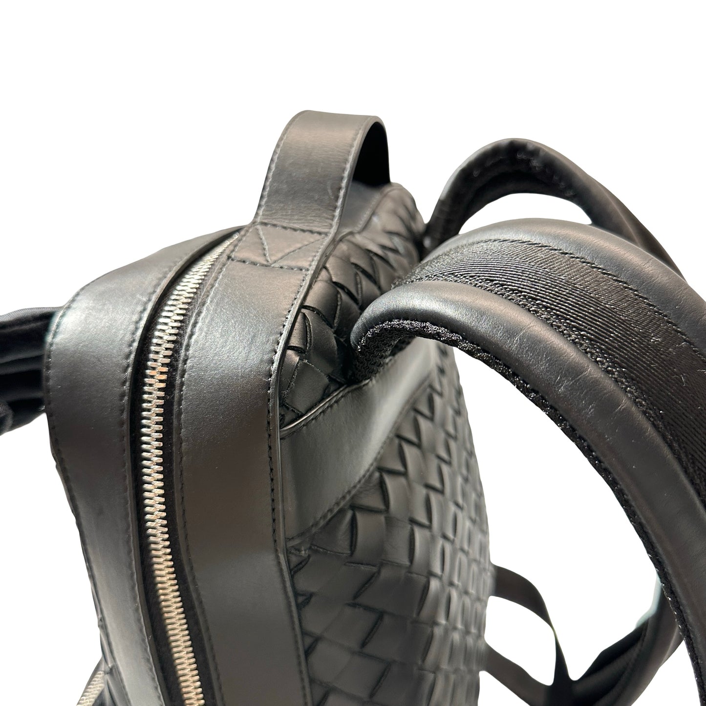 Used BOTTEGA VENETA Backpack Black PHW