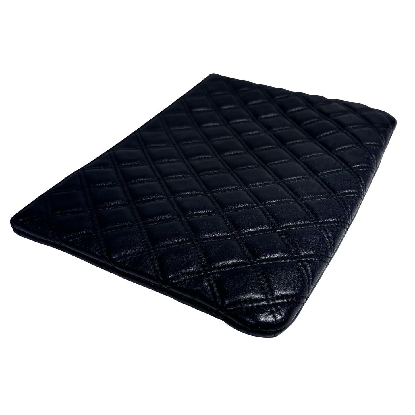 CHANEL BLACK LAMBSKIN CLUTCH PHW [20004170]